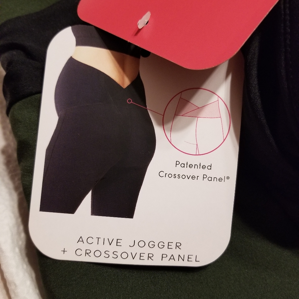 NwT  Patented Over belly stretch woven maternity jogger pants size med - Picture 9 of 12